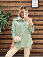 مانتو لینن جلو بسته کد 4292 - تصویر 12