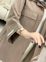 مانتو نوار دوزی دو جیب کد 4290 - تصویر 15