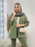 مانتو کتان رنگی کد 4332 - تصویر 11