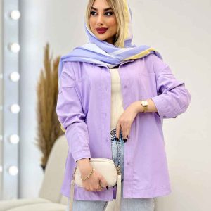 مانتو کتان رنگی کد 4332