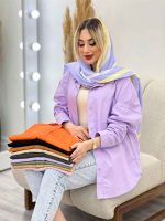 مانتو کتان رنگی کد 4332 - تصویر 10