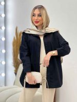 مانتو کتان رنگی کد 4332 - تصویر 5