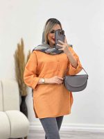 مانتو جلو بسته آستین پیله کد 4350 - تصویر 17