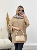 مانتو جلو بسته آستین پیله کد 4350 - تصویر 2