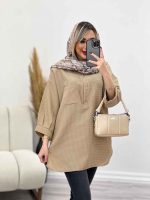 مانتو جلو بسته آستین پیله کد 4350 - تصویر 10