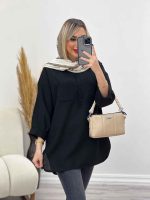 مانتو جلو بسته آستین پیله کد 4350 - تصویر 16