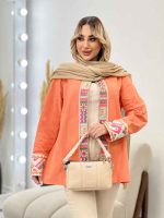 مانتو جلو باز خرجه کار هندی کد 4354 - تصویر 10
