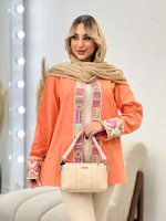 مانتو جلو باز خرجه کار هندی کد 4354 - تصویر 4