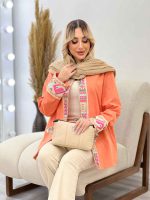 مانتو جلو باز خرجه کار هندی کد 4354 - تصویر 17