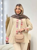 مانتو جلو باز خرجه کار هندی کد 4354 - تصویر 9