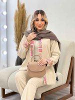 مانتو جلو باز خرجه کار هندی کد 4354 - تصویر 11
