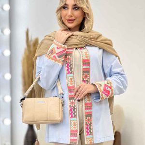مانتو جلو باز خرجه کار هندی کد 4354