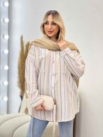 شومیز راه راه دو جیب کد 4361 - تصویر 35