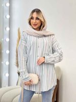 شومیز راه راه دو جیب کد 4361 - تصویر 24