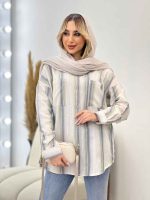 شومیز راه راه دو جیب کد 4361 - تصویر 28