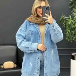 مانتو جین دو جیب کد 4227