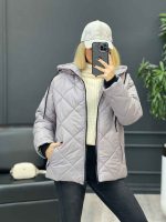کاپشن لوزی دوزی جیب زیپ کد 4226 - تصویر 22