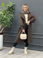 پالتو بلند یقه آمریکایی کد 4235 - تصویر 23