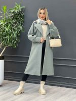 پالتو بلند یقه آمریکایی کد 4235 - تصویر 14
