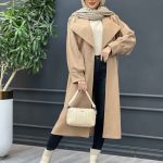 پالتو بلند یقه آمریکایی کد 4235