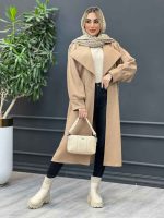 پالتو بلند یقه آمریکایی کد 4235