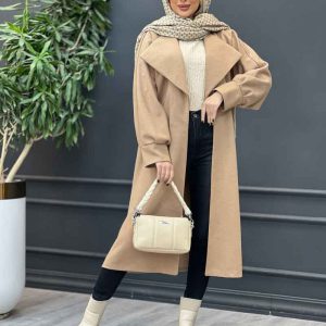 پالتو بلند یقه آمریکایی کد 4235