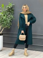 پالتو بلند یقه آمریکایی کد 4235 - تصویر 20
