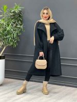 پالتو بلند یقه آمریکایی کد 4235 - تصویر 24