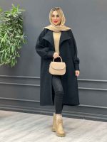 پالتو بلند یقه آمریکایی کد 4235 - تصویر 10