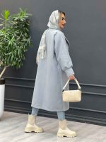 پالتو بلند یقه آمریکایی کد 4235 - تصویر 16