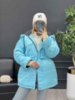 کاپشن چهار جیب کمر دار کد 3976 - تصویر 28