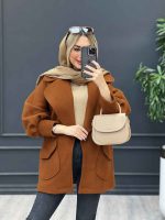 پالتو یقه انگلیسی دو جیب کد4234 - تصویر 2