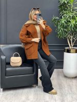 پالتو یقه انگلیسی دو جیب کد4234 - تصویر 32