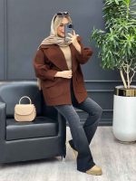 پالتو یقه انگلیسی دو جیب کد4234 - تصویر 21