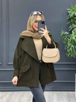 پالتو یقه انگلیسی دو جیب کد4234 - تصویر 30