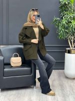 پالتو یقه انگلیسی دو جیب کد4234 - تصویر 27
