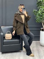 پالتو یقه انگلیسی دو جیب کد4234 - تصویر 29