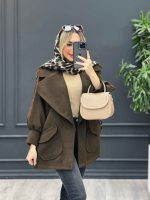 پالتو یقه انگلیسی دو جیب کد4234 - تصویر 23