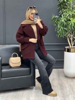 پالتو یقه انگلیسی دو جیب کد4234 - تصویر 15