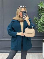 پالتو یقه انگلیسی دو جیب کد4234 - تصویر 12