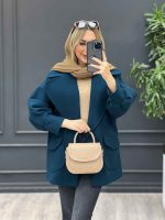 پالتو یقه انگلیسی دو جیب کد4234 - تصویر 5