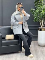 پالتو یقه انگلیسی دو جیب کد4234 - تصویر 37