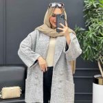 پالتو یقه آرشال آستین پاگن کد 4237