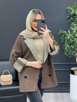 پالتو ترکیبی چهارخونه کد 4240 - تصویر 8