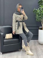 پالتو چهارخونه دو جیب کد 4239 - تصویر 14