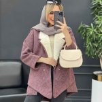 پالتو جیب پرچی یقه خز کد 4153