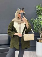 پالتو جیب پرچی یقه خز کد 4153 - تصویر 2