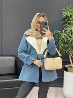 پالتو فوتر یقه خز کد 4007 - تصویر 3