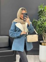 پالتو فوتر یقه خز کد 4007 - تصویر 11