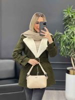 پالتو فوتر یقه خز کد 4007 - تصویر 2